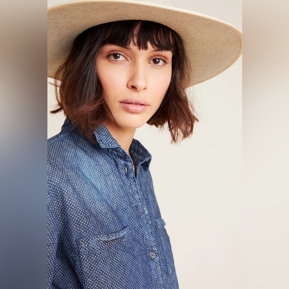 Anthropologie Pilcro The Cate Classic Denim Buttondown - Picture 4 of 11